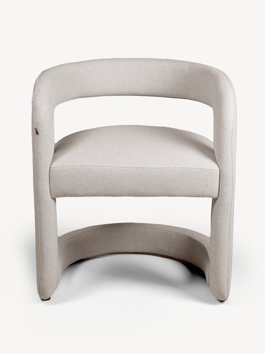 Silla Abu Dhabi beige, vista de frente