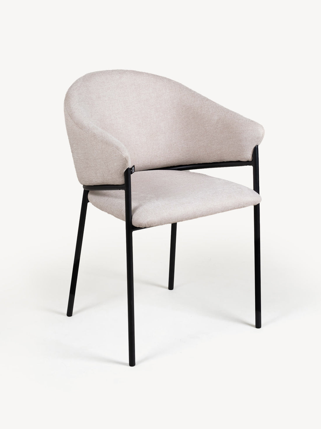 Silla Berlín pata negra beige