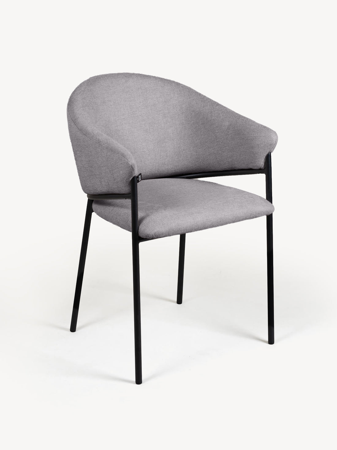 Silla Berlín pata negra gris