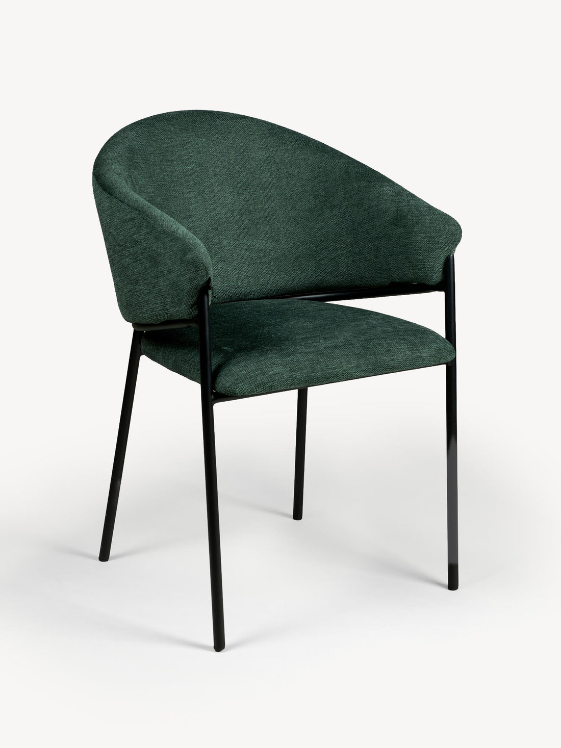 Silla Berlín pata negra verde