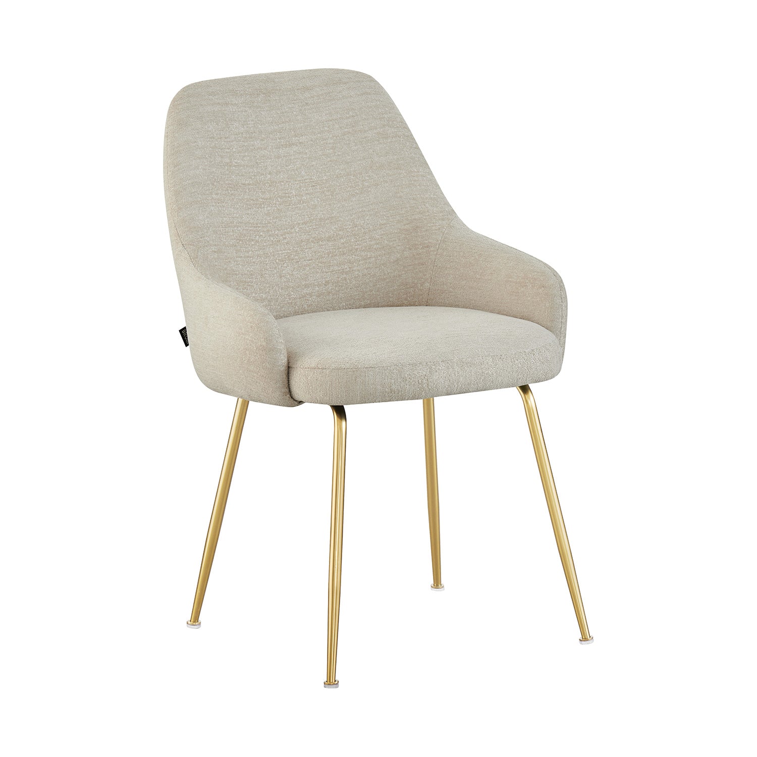 Silla Galicia Beige Vista En Perspectiva