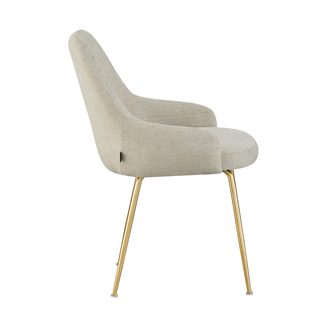 Silla Galicia Beige Vista Lateral