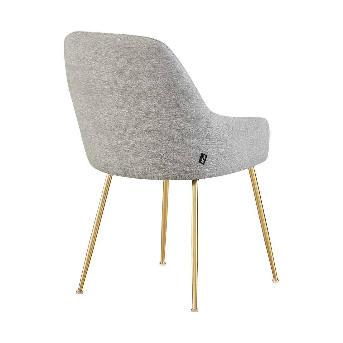 Silla Galicia Gris Vista En Perspectiva Trasera