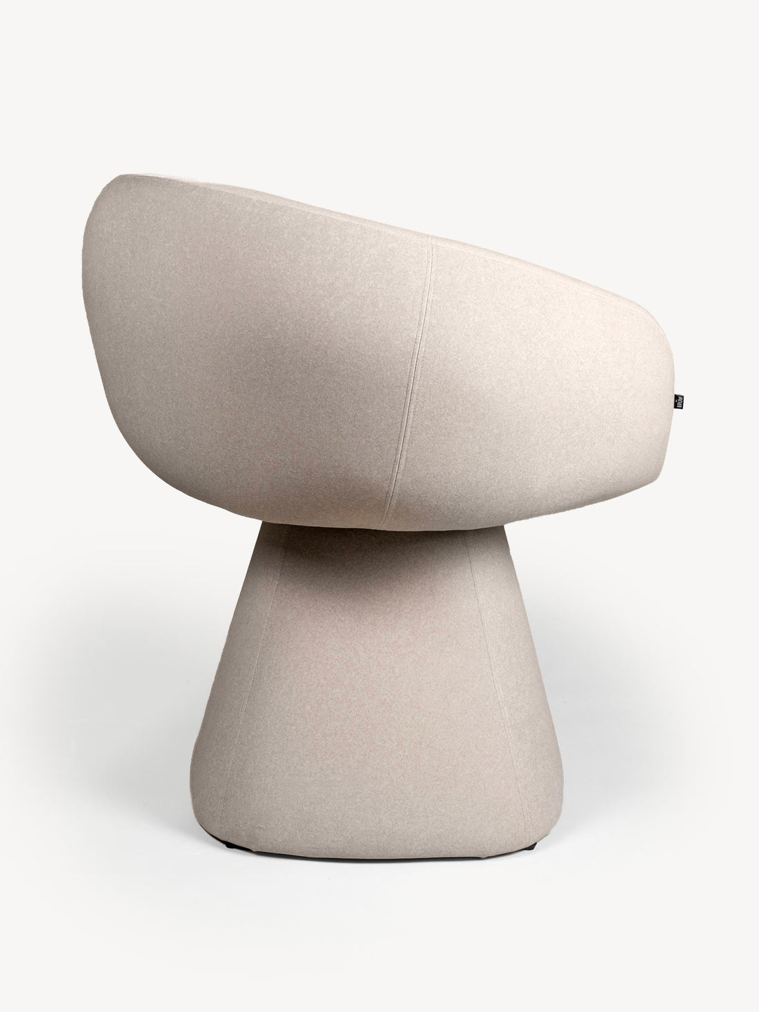 Silla Giratoria Doha beige, vista trasera