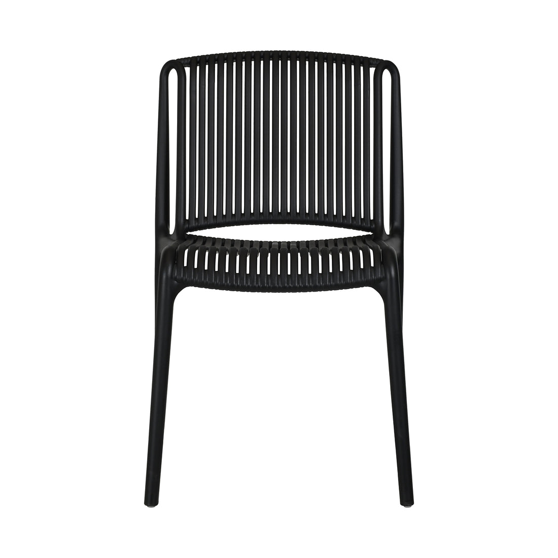 SILLA EXT CRETA NEGRA VISTA FRONTAL