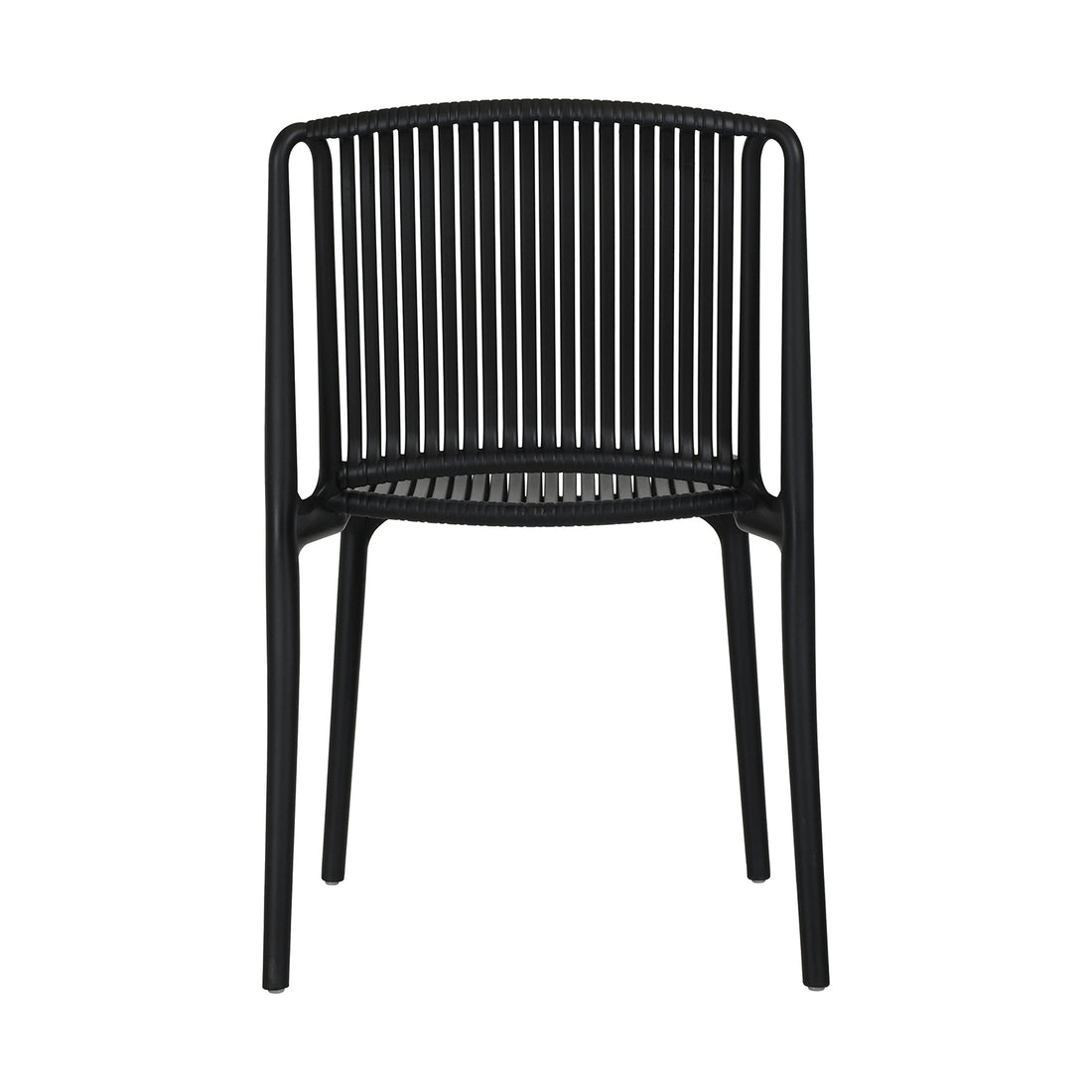 SILLA EXT CRETA NEGRA VISTA TRASERA