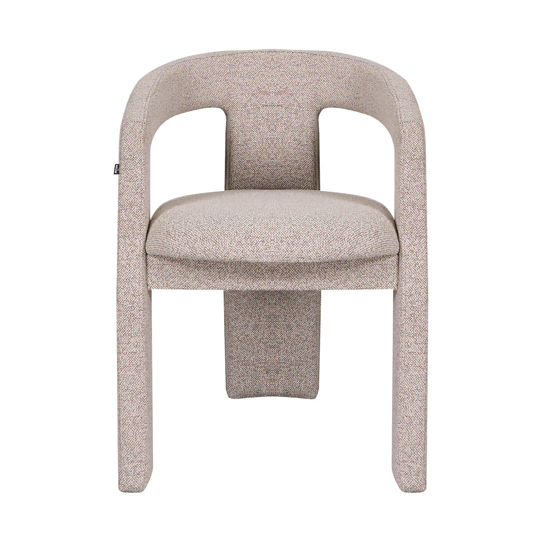 Silla Luca Gris con Fondo Blanco Vista frontal