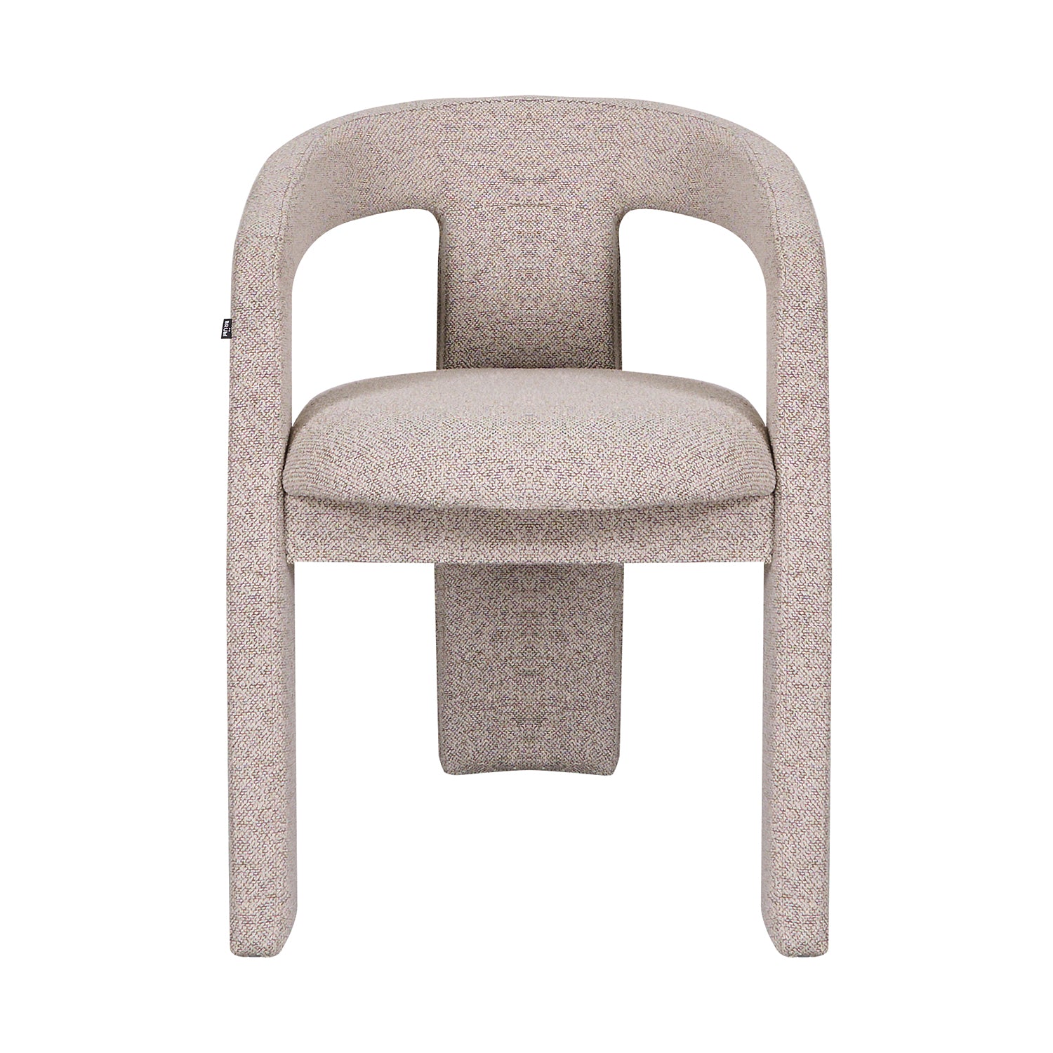 Silla Luca Gris con Fondo Blanco Vista frontal