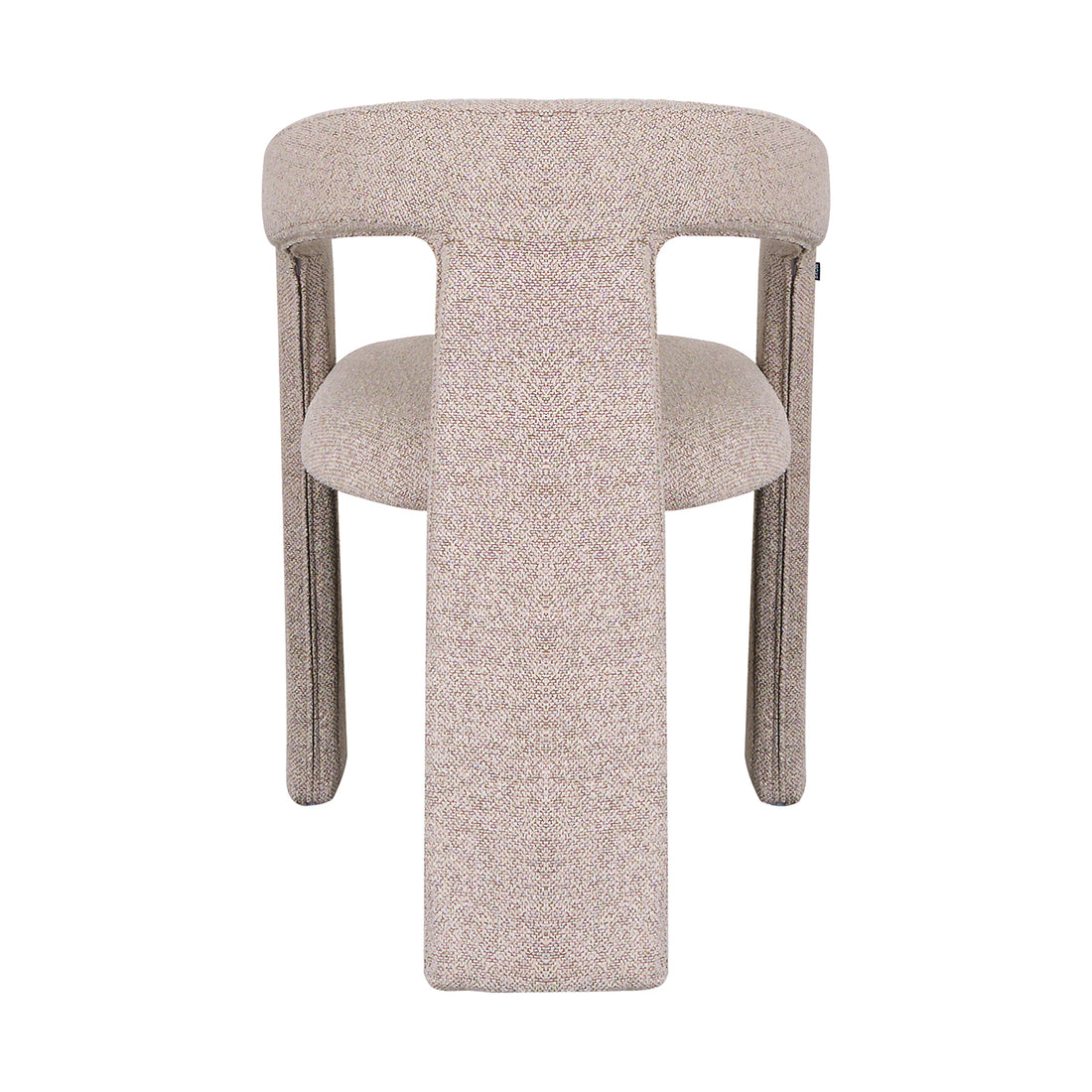Silla Luca Gris con Fondo Blanco vista trasera