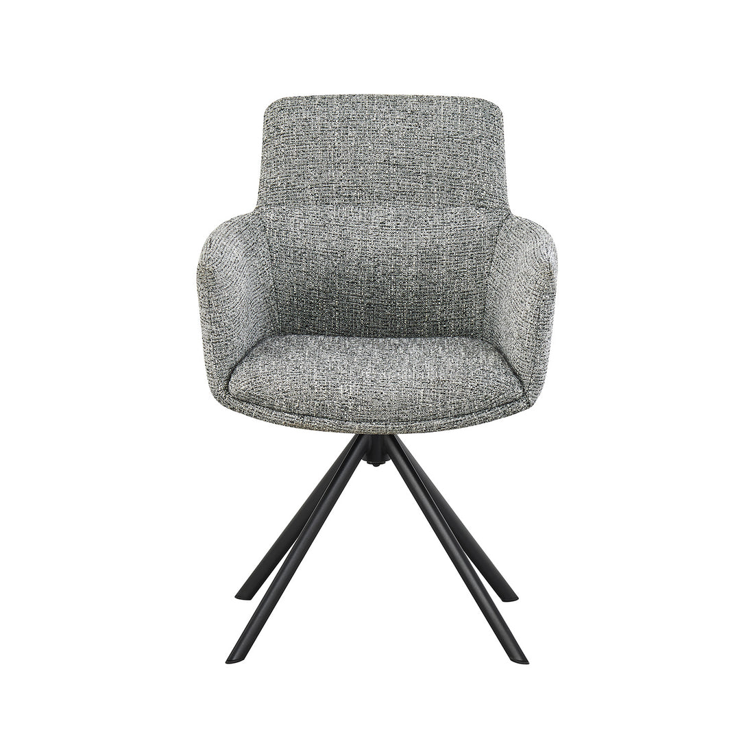 Silla Lugo Gris Fondo Blanco Vista Frontal