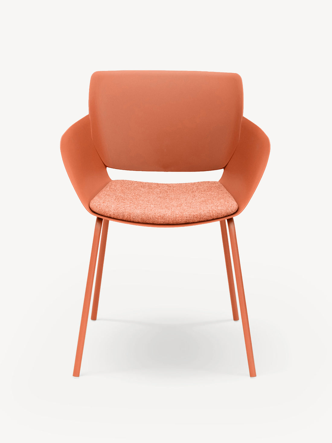 Silla Malta naranja, vista de frente