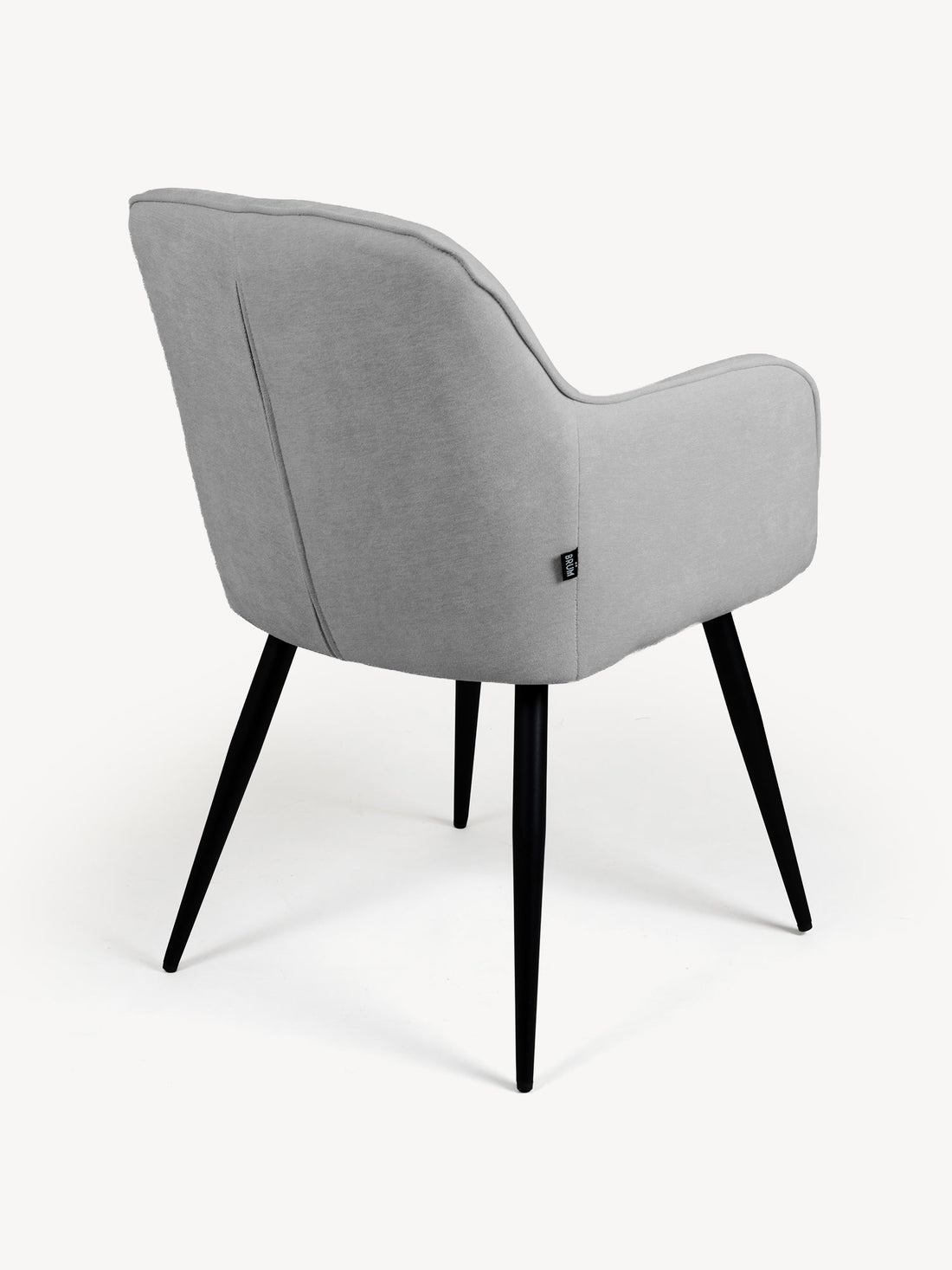 Silla Manchester gris, vista trasera