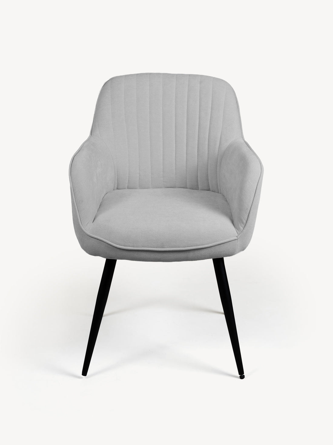 Silla Manchester gris, vista de frente