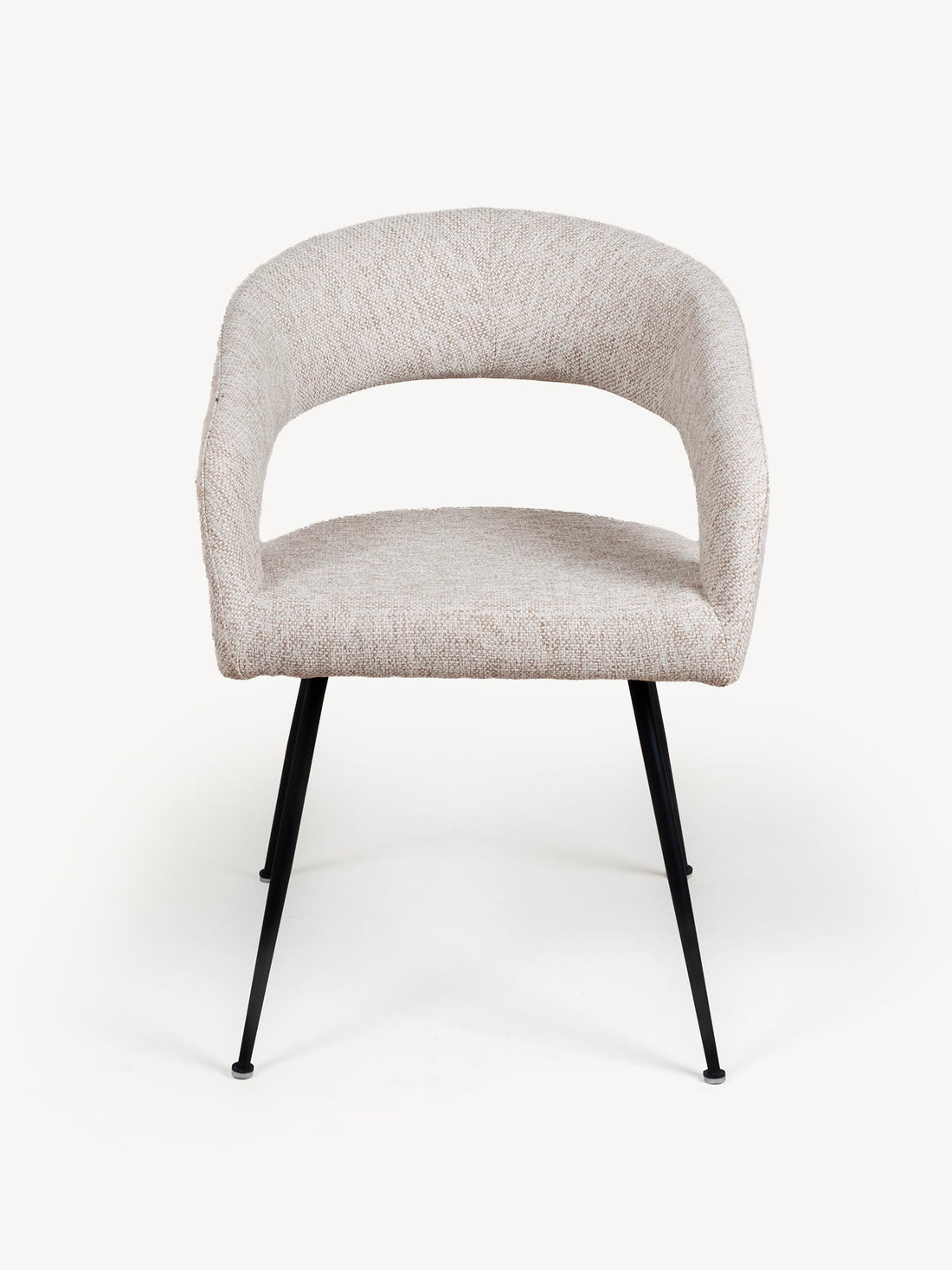 Silla Matera Pata Negra beige, vista de frente