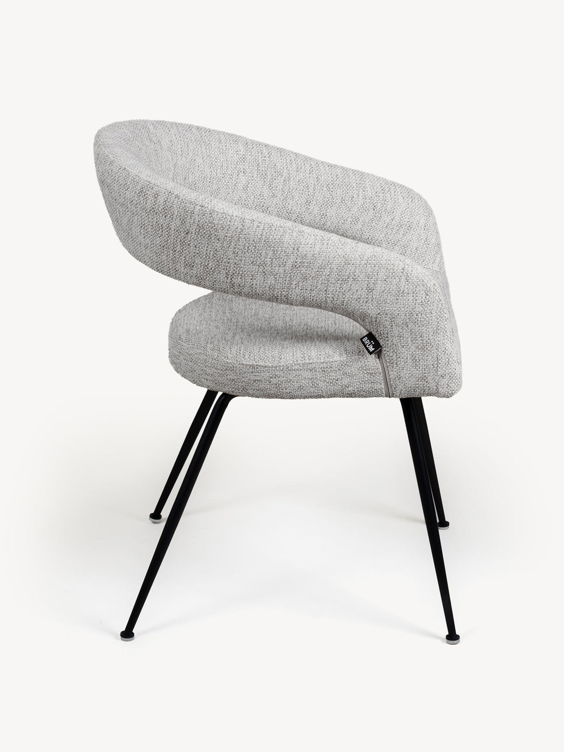 Silla Matera Pata Negra gris, vista lateral