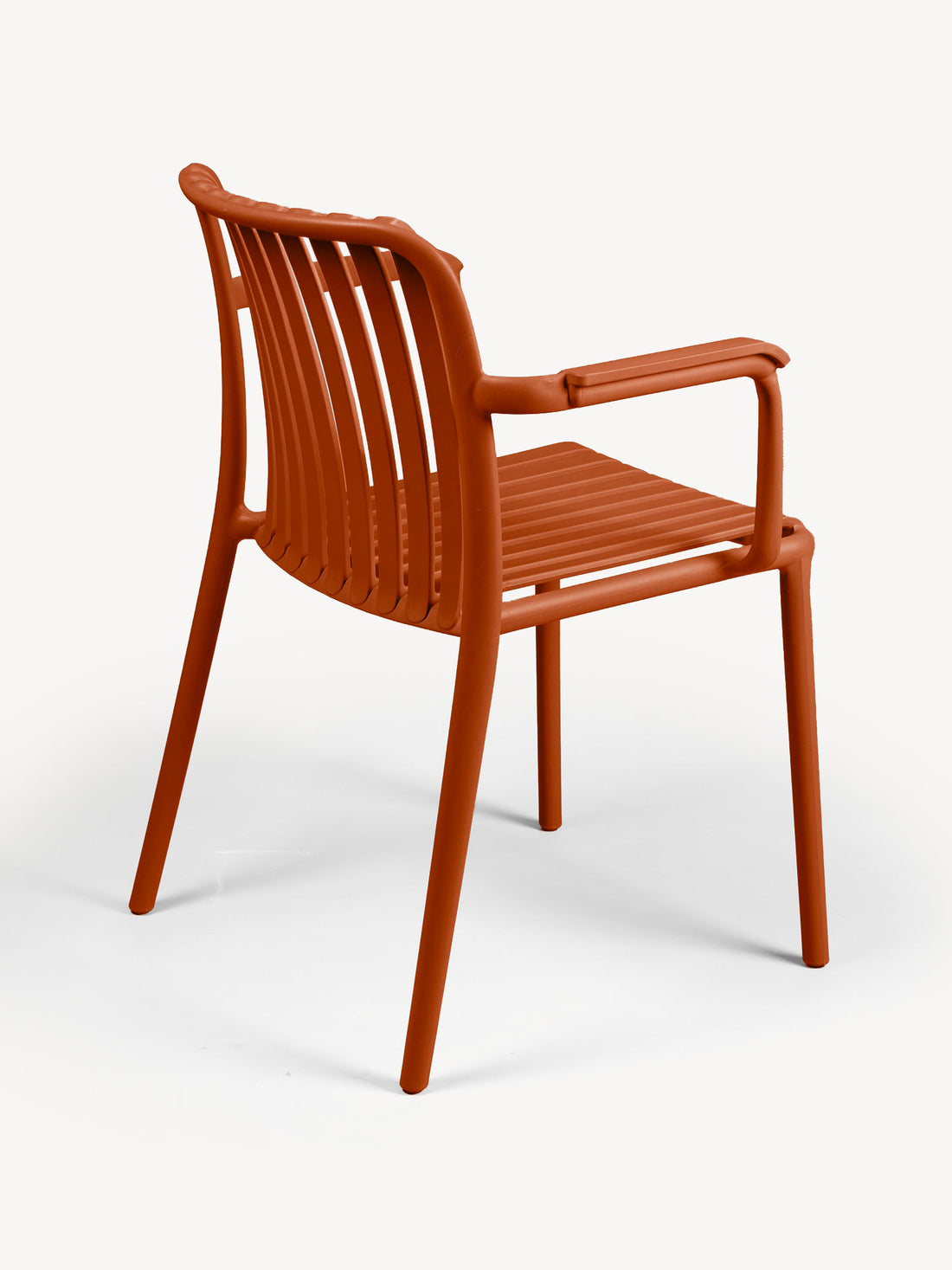 Silla de Exterior Menorca naranja, vista trasera