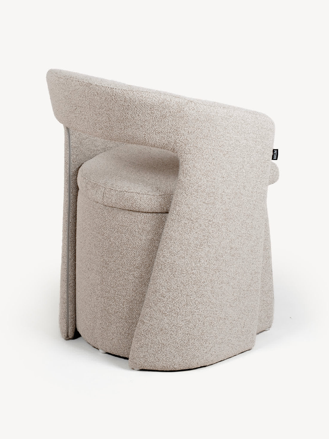 Silla Pavia beige, vista trasera
