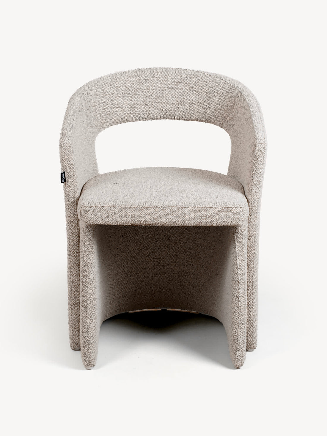 Silla Pavia beige, vista de frente