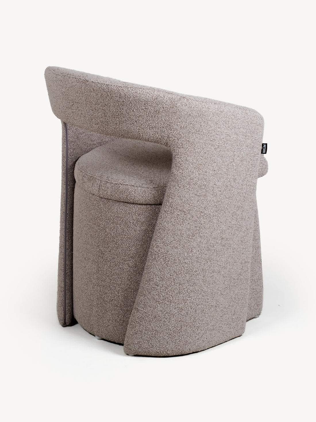Silla Pavia gris, vista trasera