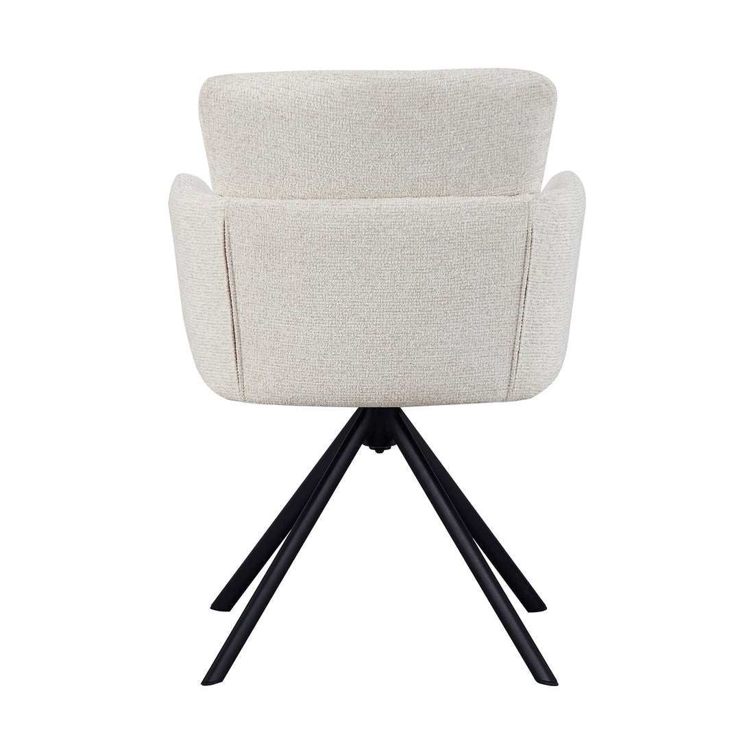 Silla PonteVedra Beige Vista Trasera en Fondo Blanco 