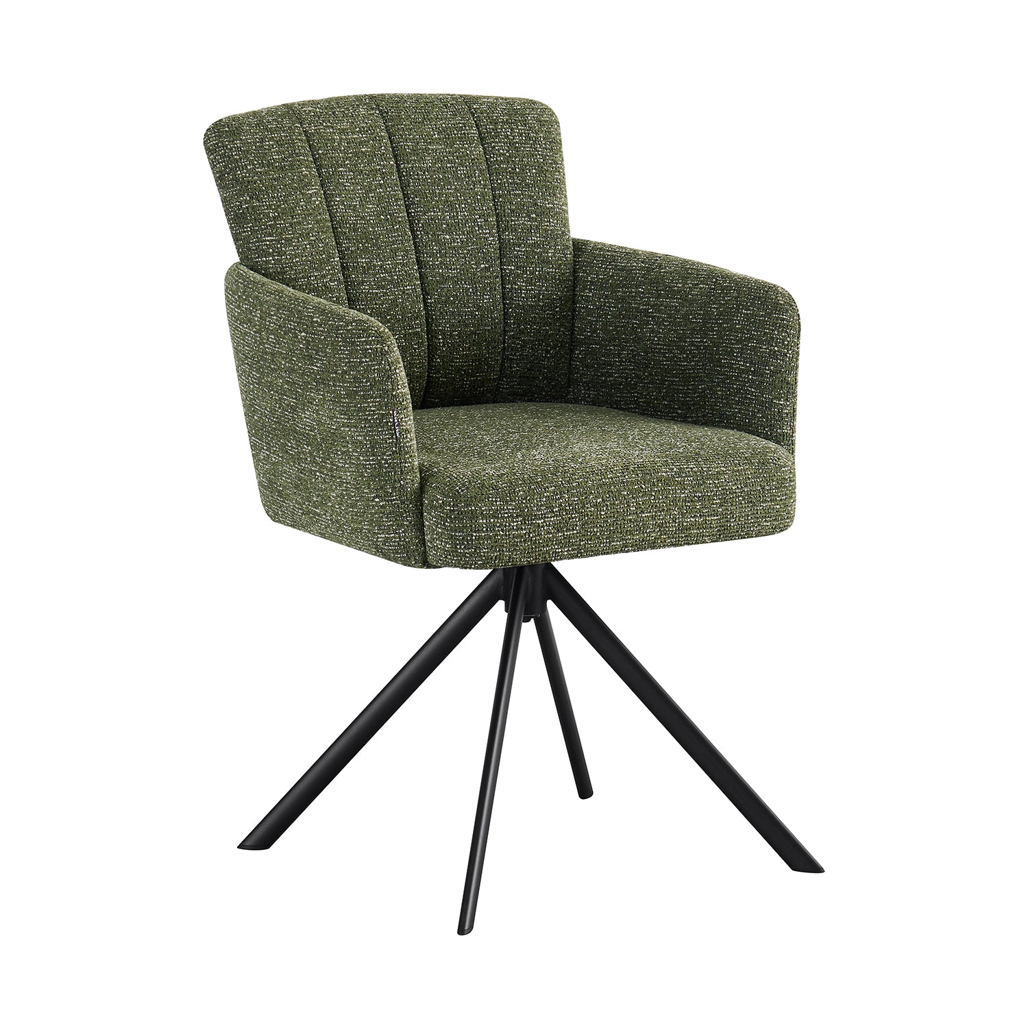 Silla PonteVedra Verde Vista en Fondo Blanco en Perspectiva