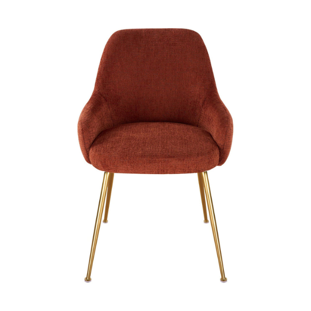 SILLA SEÚL NARANJA VISTA FRONTAL