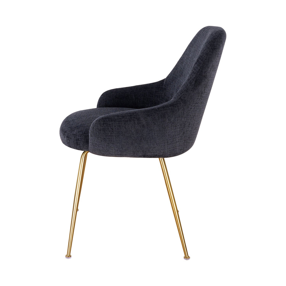 Silla Seúl Negro Vista Lateral