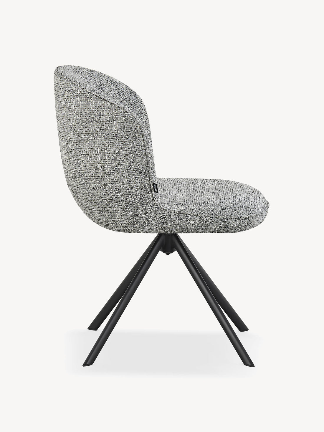 Silla Giratoria Vigo gris, vista lateral