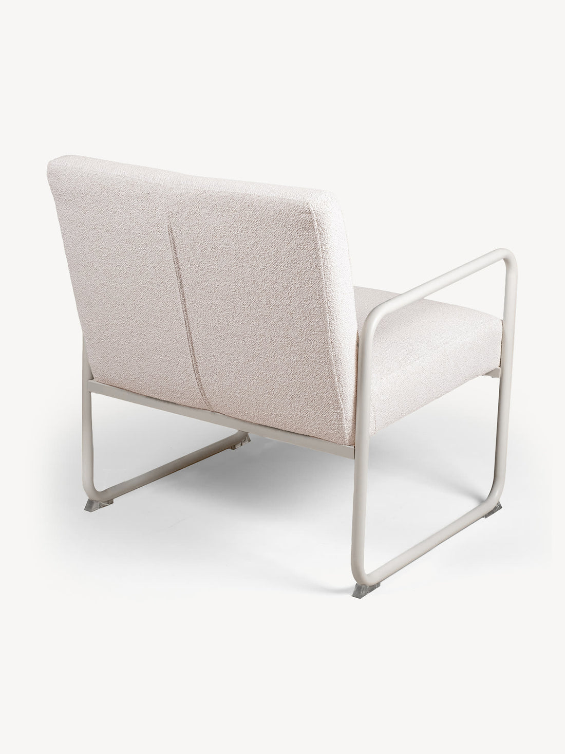 Sillón Individual Bolonia beige, vista trasera