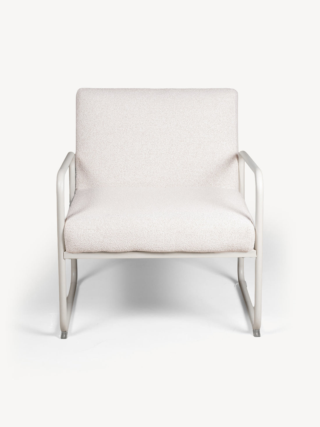 Sillón Individual Bolonia beige, vista de frente