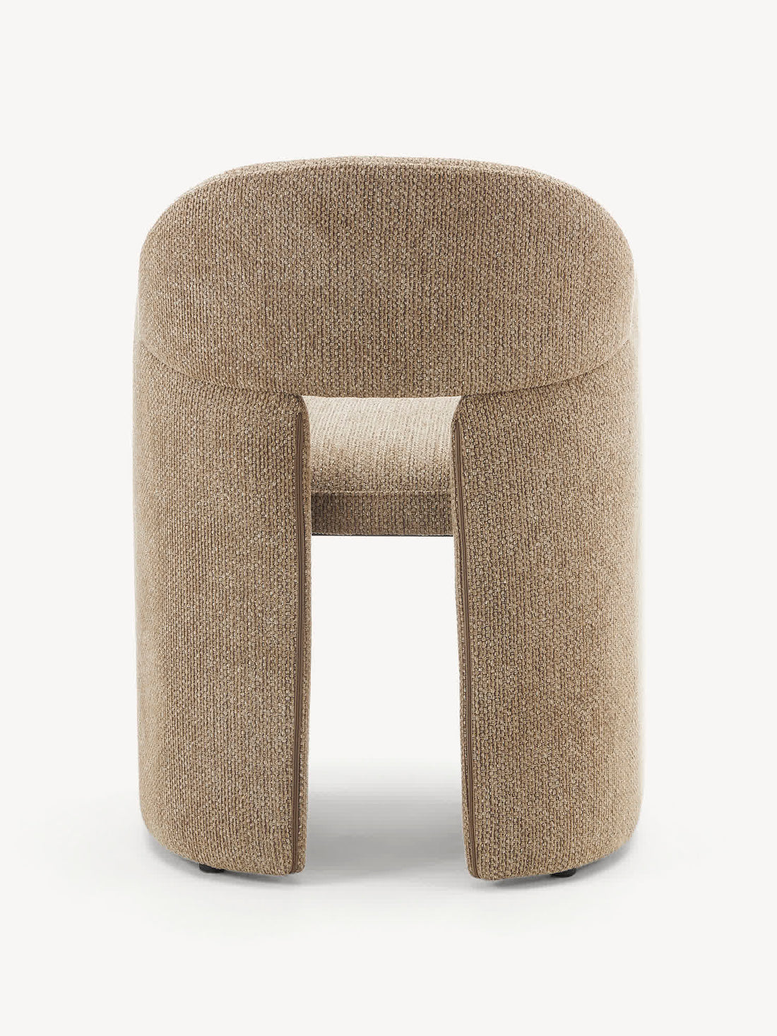 Sillón individual Davos beige, vista trasera