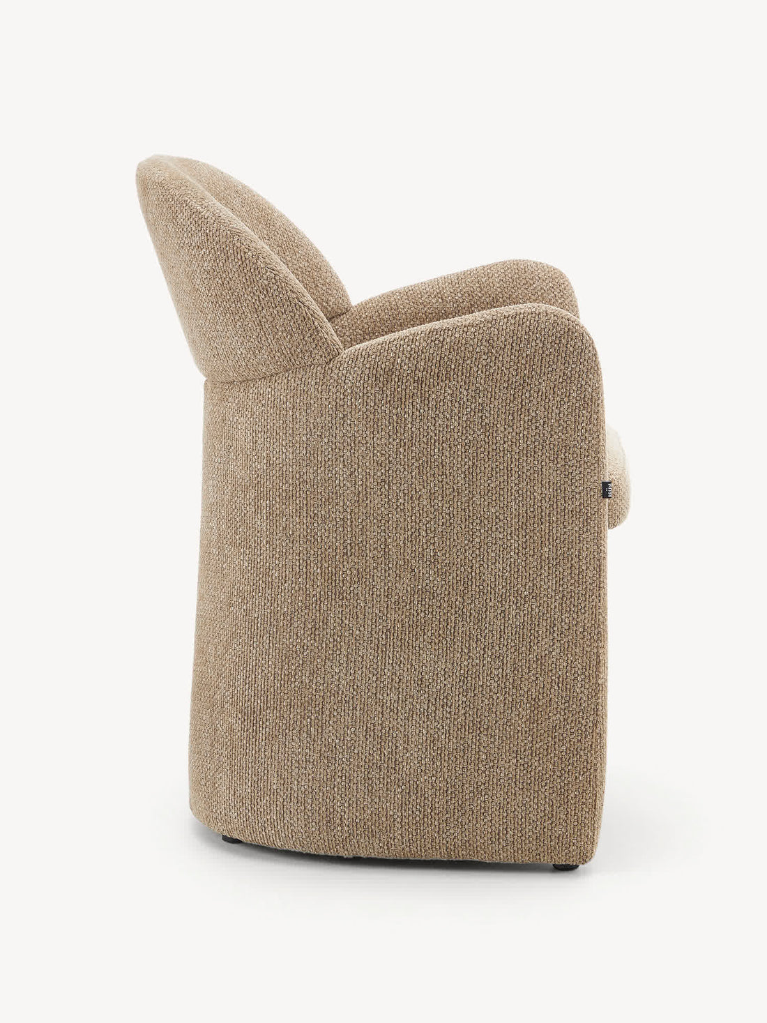 Sillón individual Davos beige, vista lateral