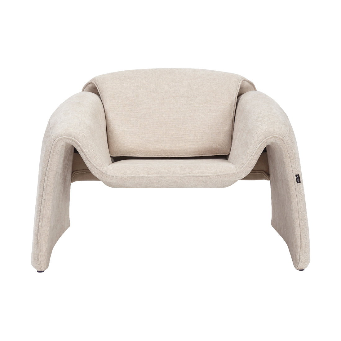 Sillón Melbournee Beige Vista Frontal