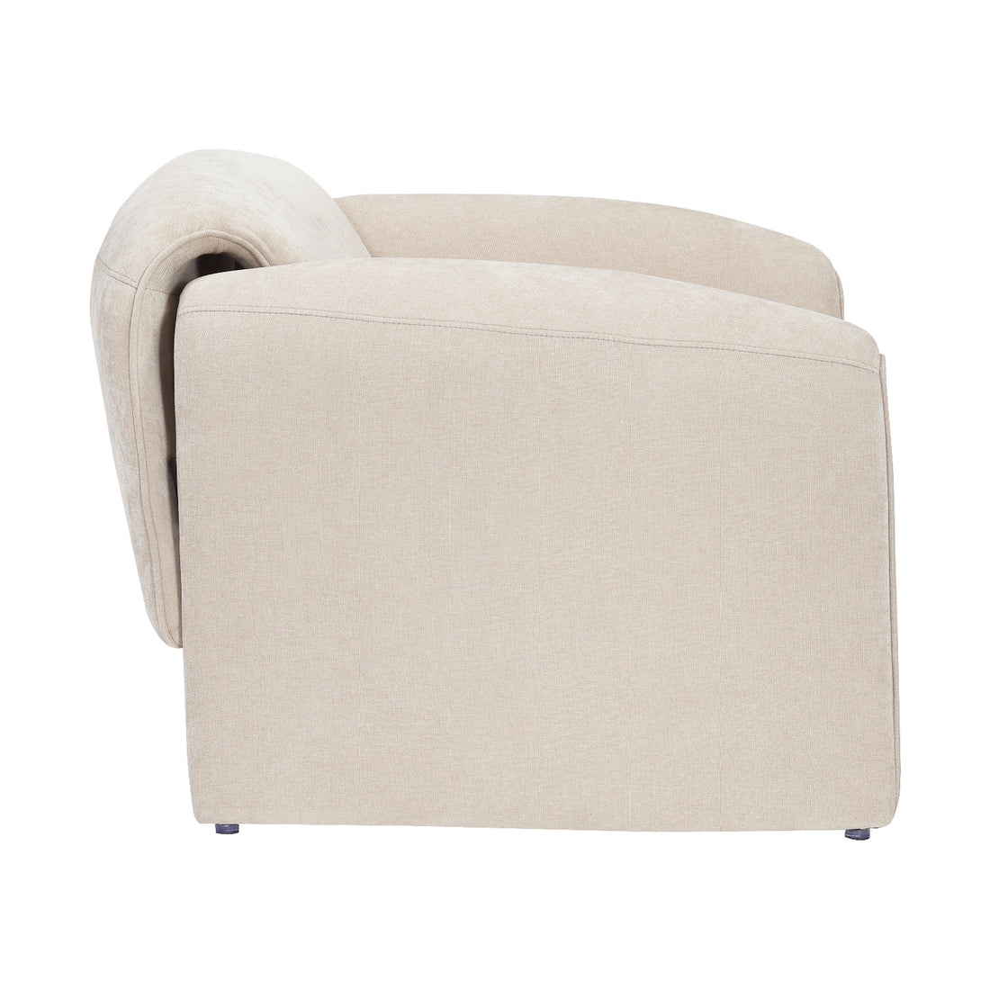 Sillón Melbournee Beige Vista Lateral