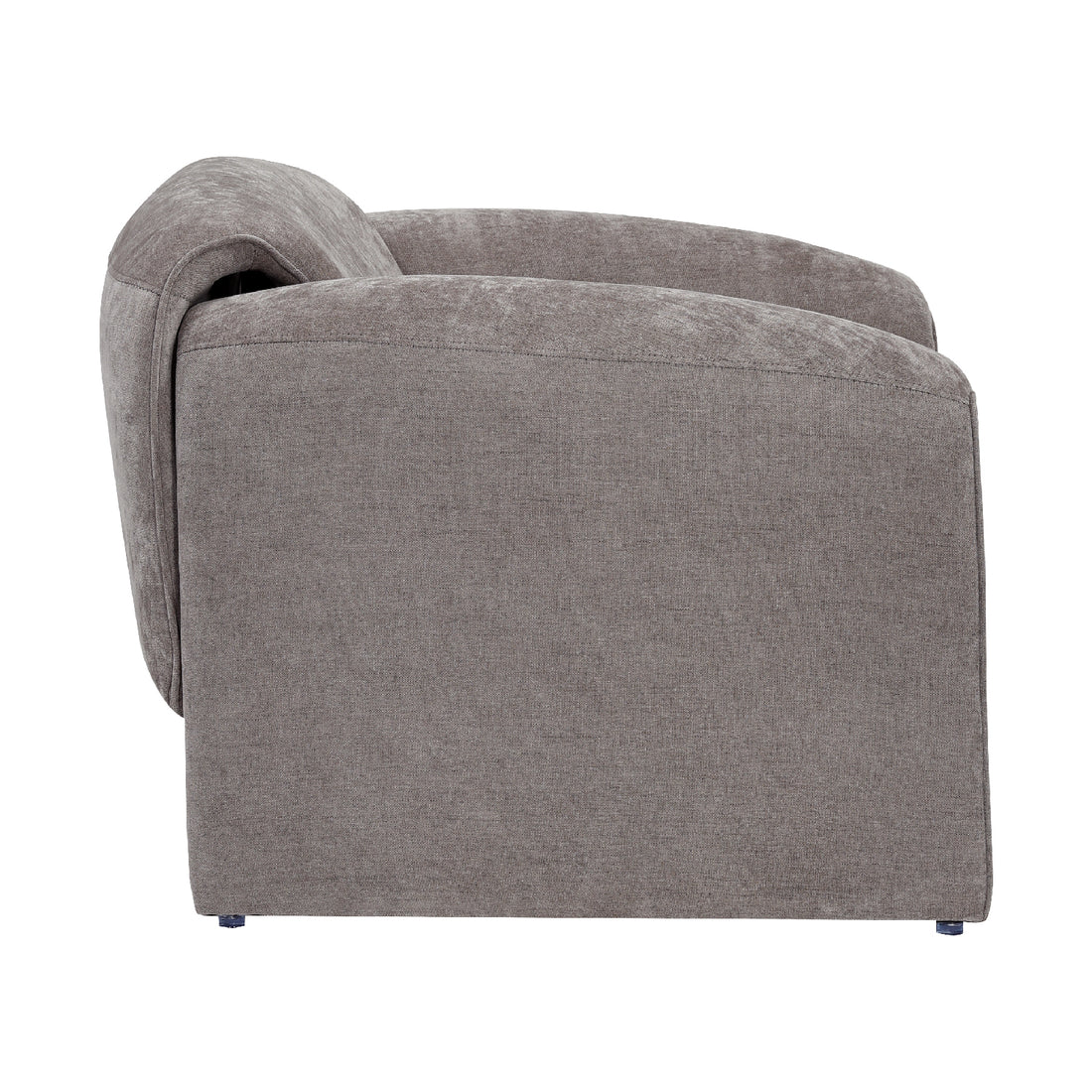 Sillón Melbournee Gris Vista Lateral