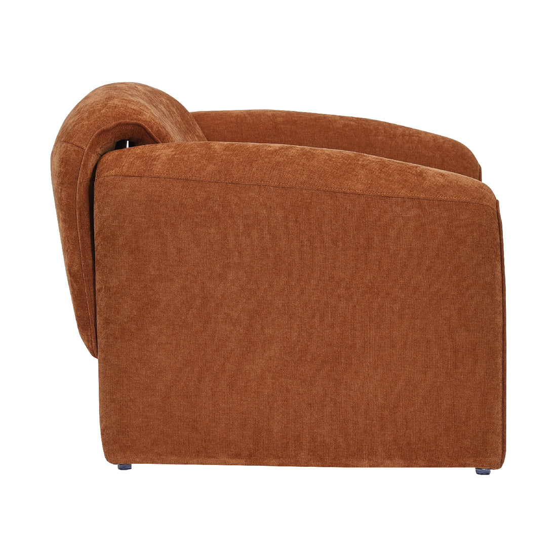 Sillón Melbournee Ocre Vista Lateral