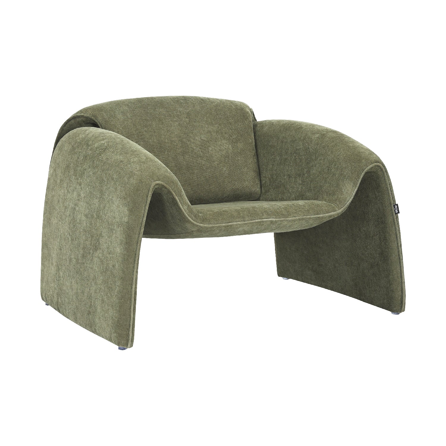 SILLON MELBOURNEE VERDE VISTA EN PERSPECTIVA