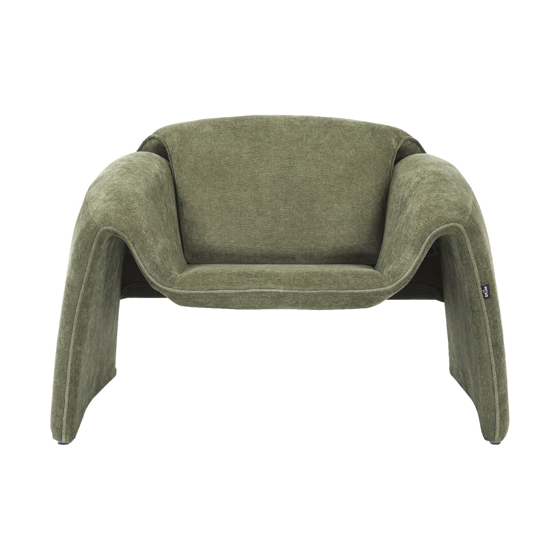 Sillón Melbournee Verde Vista Frontal