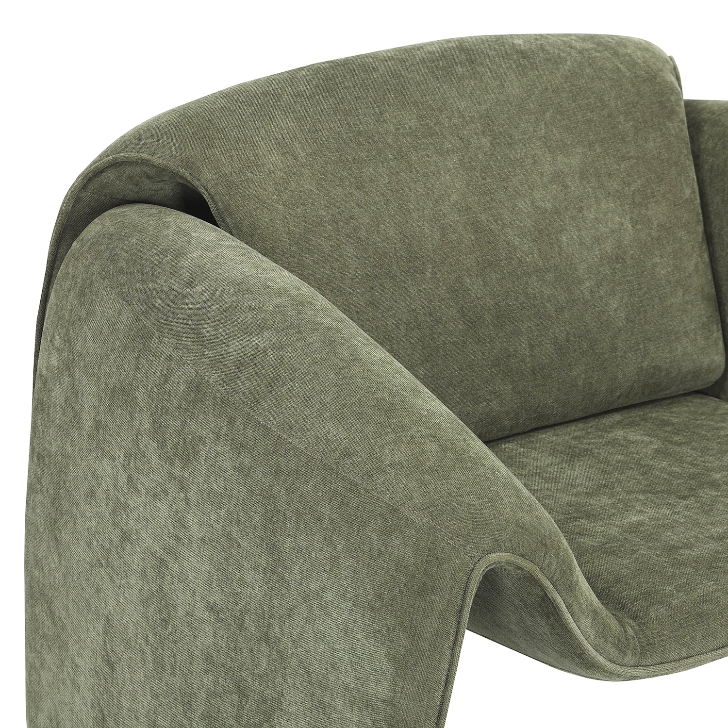 SILLON MELBOURNEE VERDE VISTA CERCANA EN PERSPECTIVA