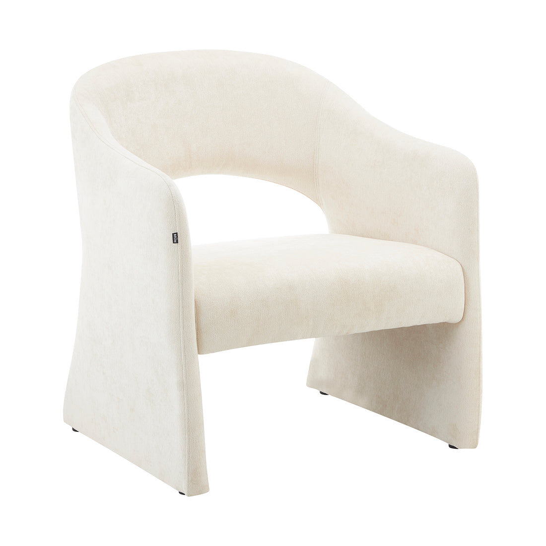 Sillón Qur Beige Vista en Perspectiva
