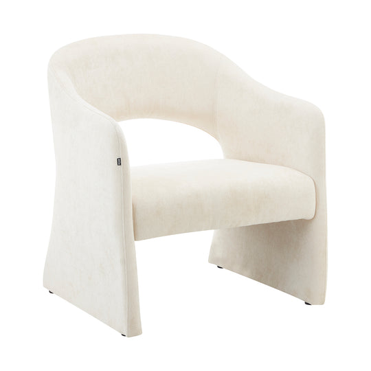 Sillón Qur Beige Vista en Perspectiva