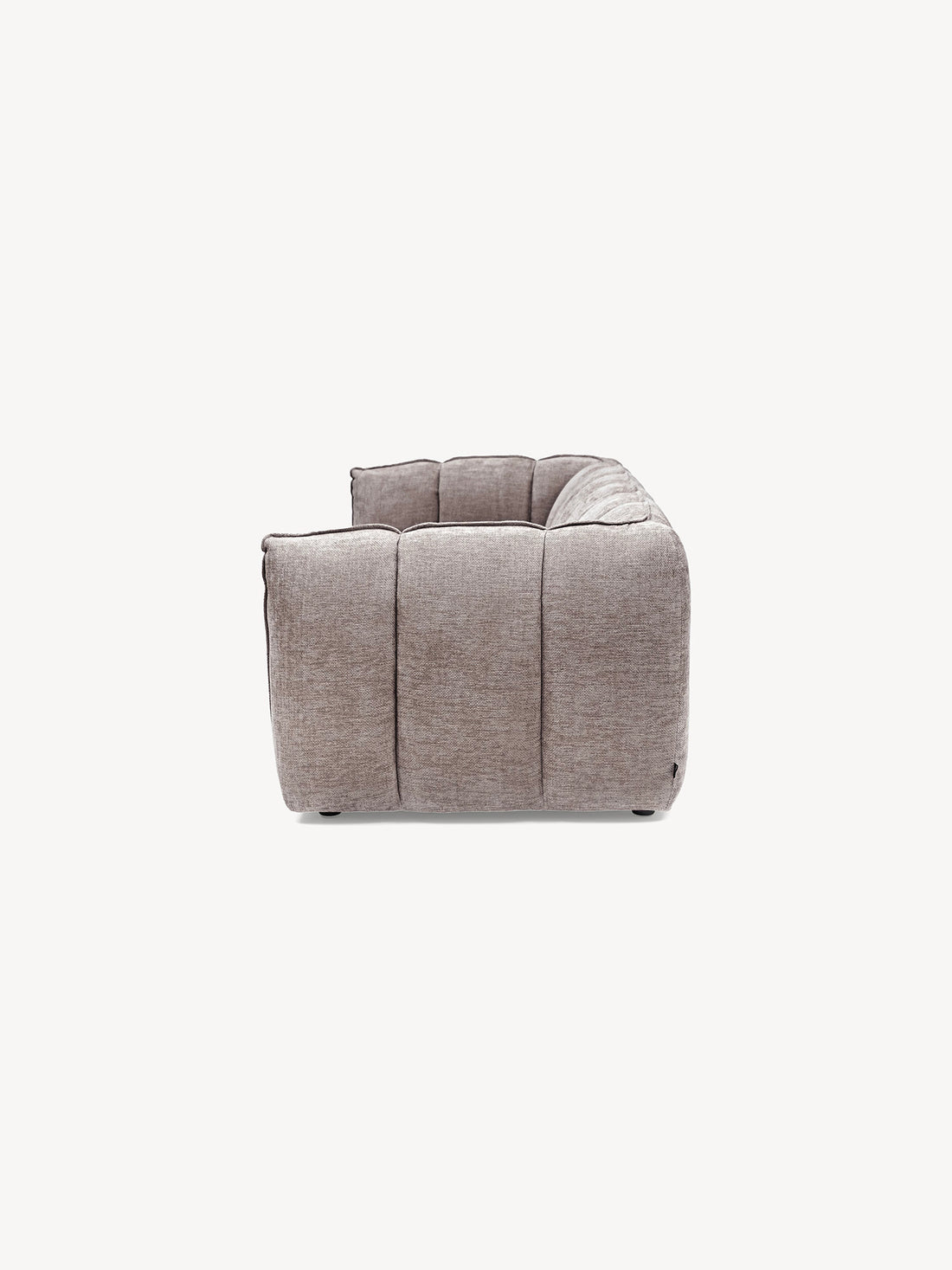 Sofá Milán 3 Plazas taupe, vista lateral