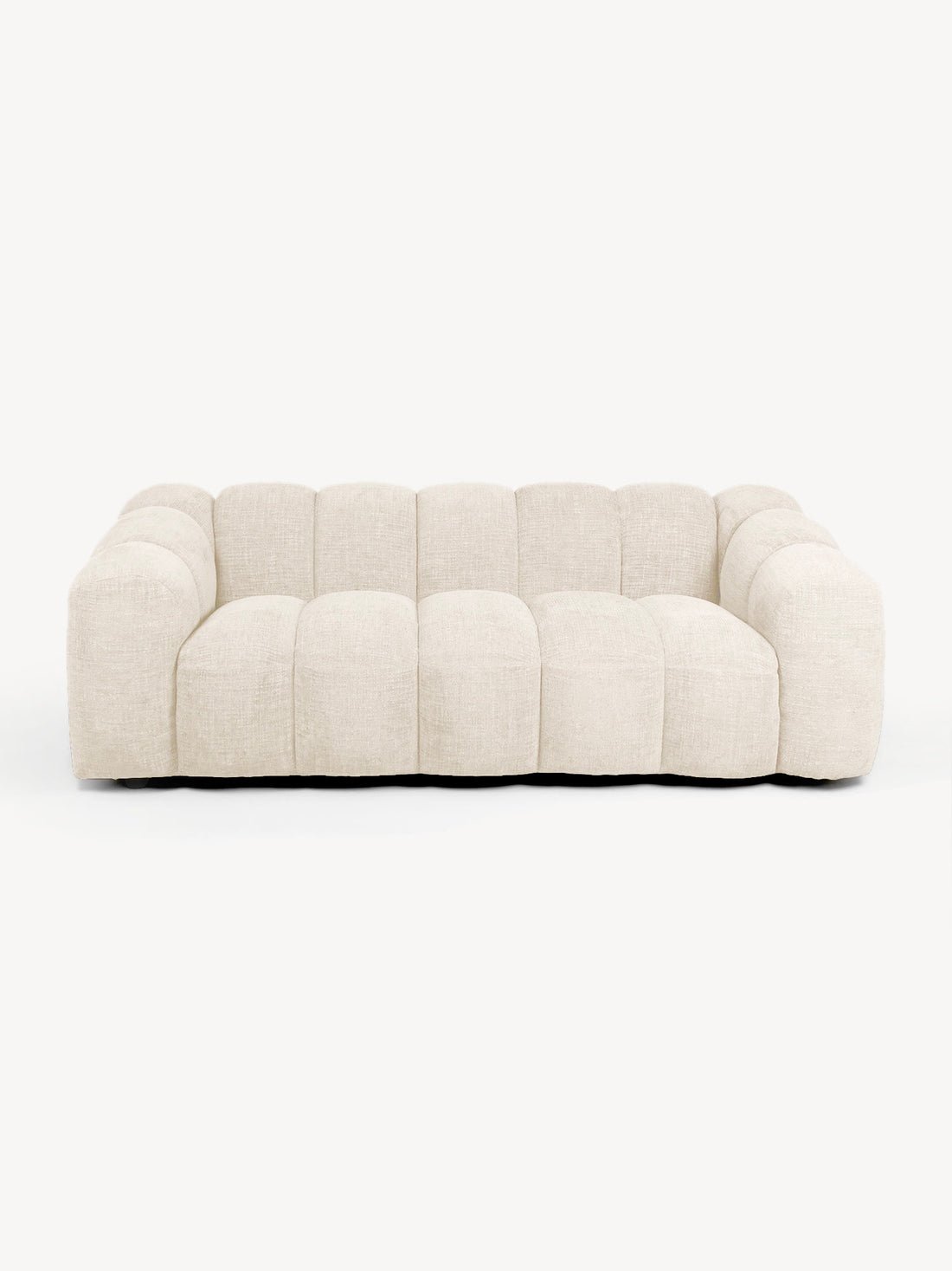 Sofá Mónaco 3 Plazas beige, vista de frente