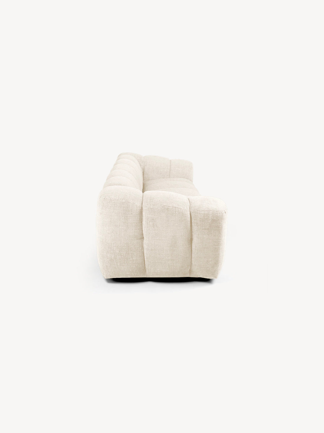 Sofá Mónaco 3 Plazas beige, vista lateral