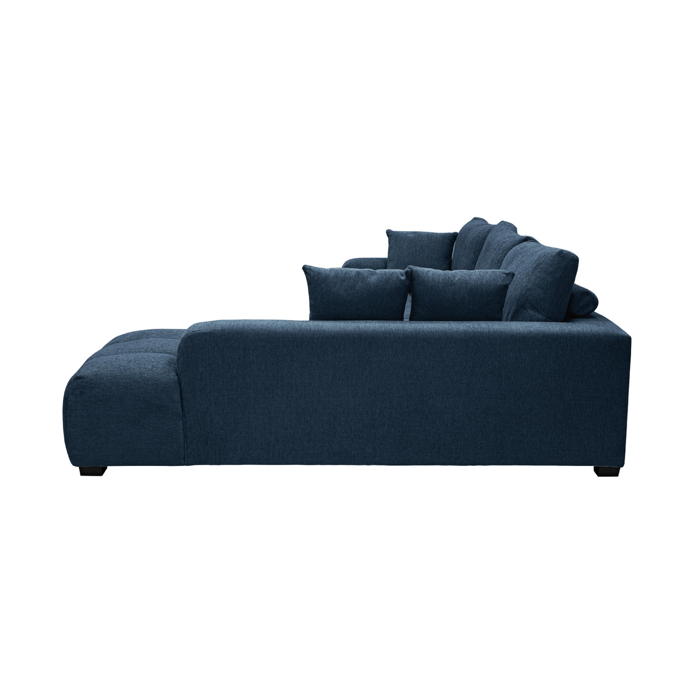 Sofá Modular Croaciaa — SOFÁ CORACIAA DER AZUL VISTA LATERAL LADO DER