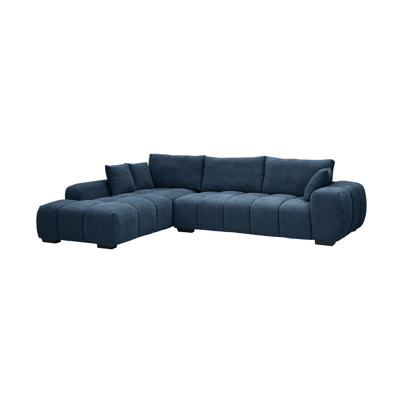Sofá Modular Croaciaa — SOFÁ CORACIAA AZUL IZQ VISTA EN PERSPECTIVO