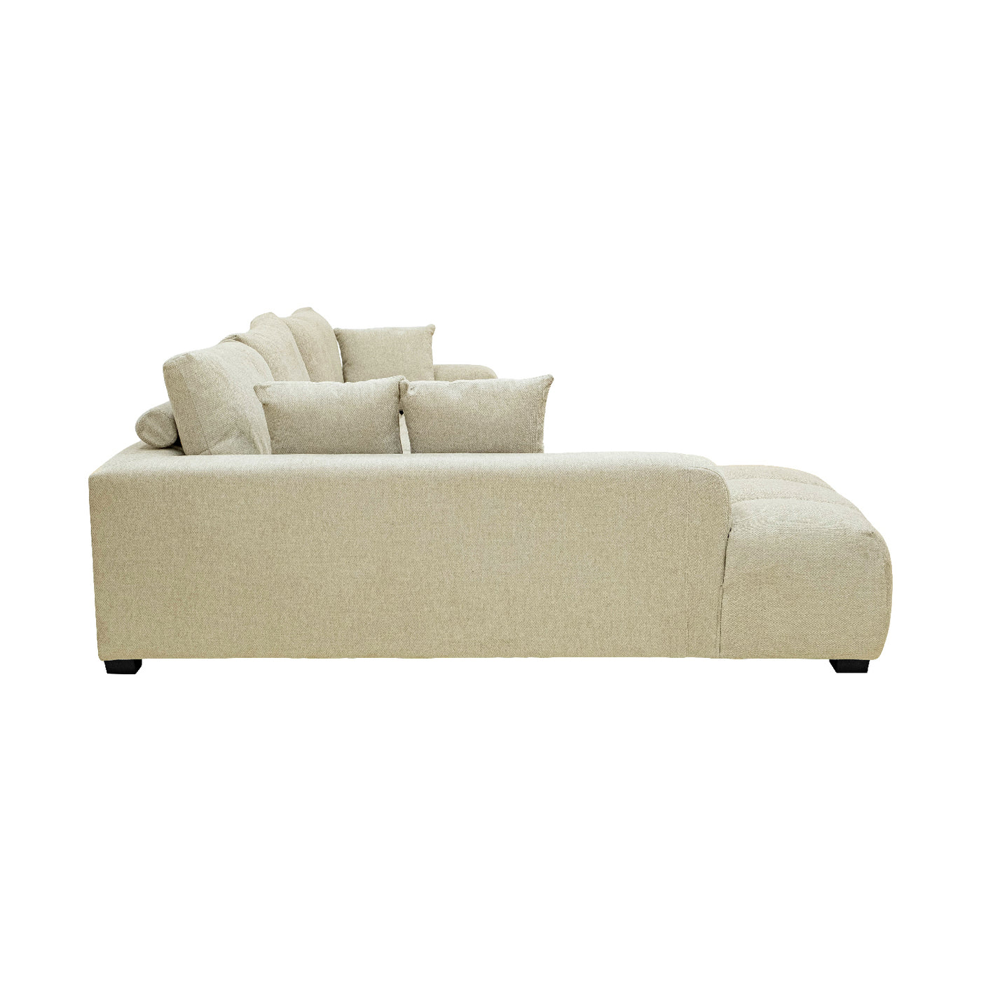 Sofá Modular Croaciaa — SOFÁ CORACIAA BEIGE IZQ VISTA LATERAL