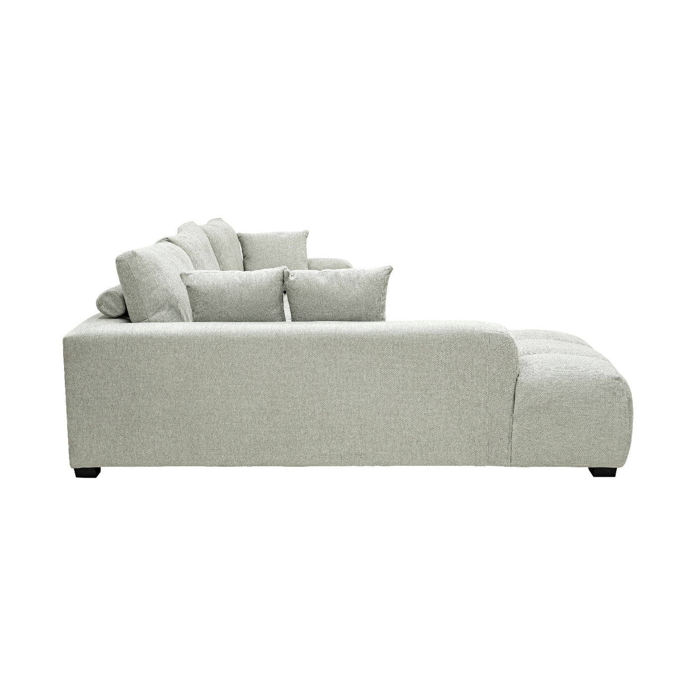 Sofá Modular Croaciaa — SOFÁ CORACIAA GRIS IZQ VISTA LATERAL