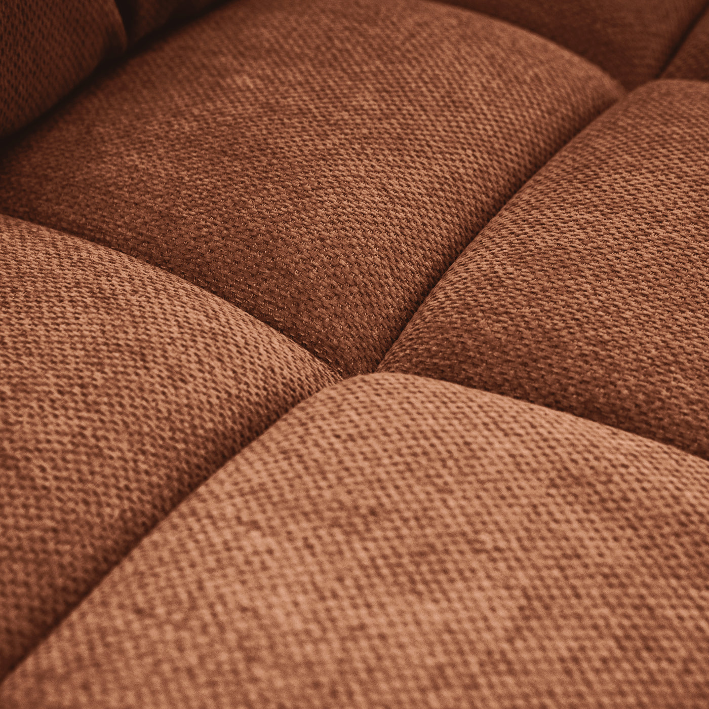 Sofá Modular Croaciaa — SOFÁ CORACIAA OCRE DER VISTA EN ZOOM DEL ASIENTO 