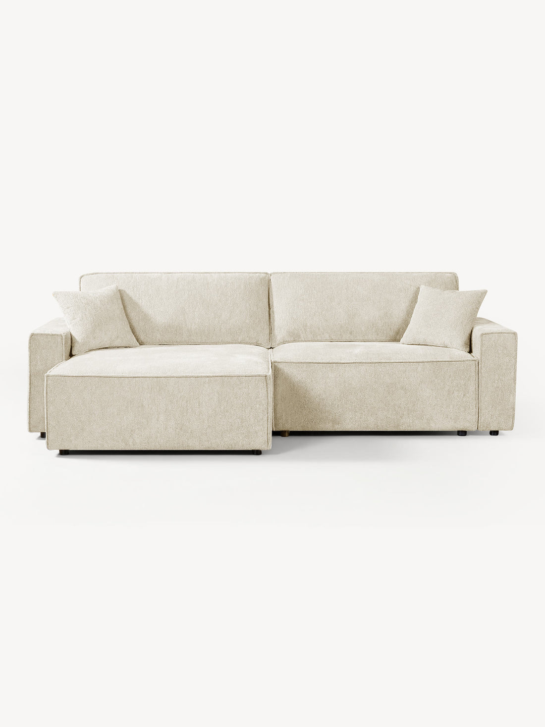 Sofá Cama Córdoba beige, vista de frente